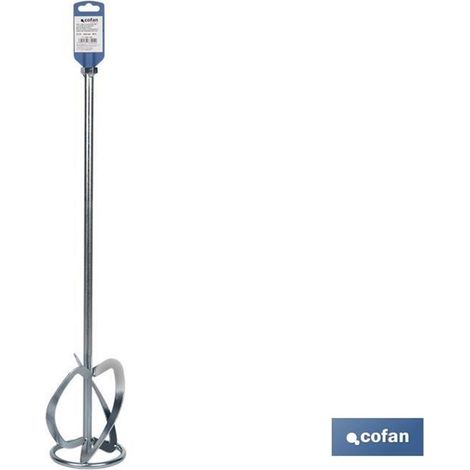 Asta per miscelare malta o cemento con filetto M14 Ø12x60cm in acciaio