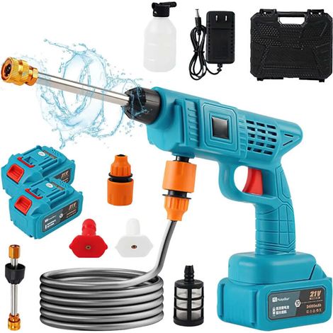 Nettoyeur haute pression sans fil 3500W – Pistolet eau voiture portable – Compatible Makita 18V-DELKEVIC (1/5)