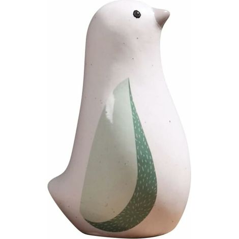 Green Mobility-Oiseau Ornement Céramique Oiseau Statue Oiseau Figurine Bureau Oiseau Artisanat Orner,7X13CM (1/5)