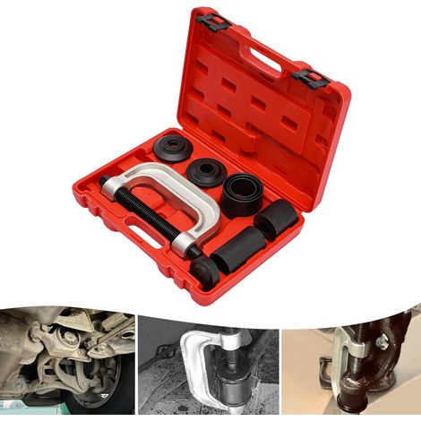 Ensemble de 10 pièces Cross axis rotule extracteur, kit d'extracteur de rotule, outil de démontage universel, équipé d'une boîte de réception (1/5)