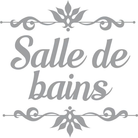Sticker décoratif de porte Salle de bain (1/2)