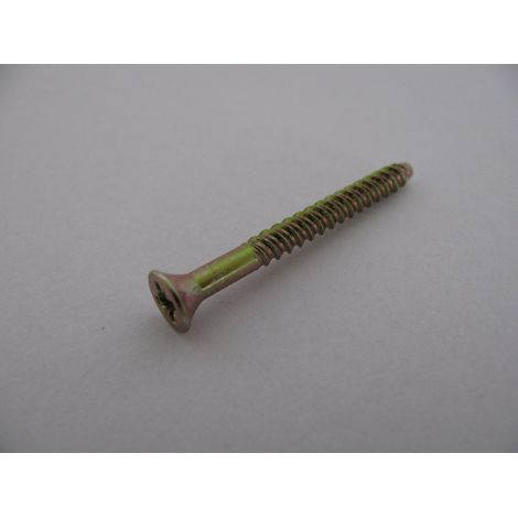V.CLOU Trompette Pozi Sans pointe 3.7X38 Filetée sur 28 Diamètre de tête: 7 Bichromaté-500 pièces