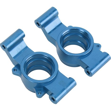 1 Paar tragbare und flexible CNC-gefräste Hinterradnabenhalterungen aus Aluminiumlegierung für TRAXXAS-Fernsteuerungsautos im Maßstab 1:5, blau (1/4)