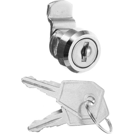 Serrure à came de 16 mm pour armoire métallique, clé en zinc (1/5)