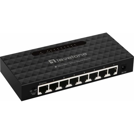 LEVEL ONE Gigabit-Switch GEU-0821 8-Port (1/3)