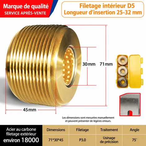 Filetage fer à béton: molette en acier Cr8Mo2Si 25-32, modèle en pièces séparées numérotées, 71 × 45 × 30 cm, 4 g. – Livraison gratuite (1/4)