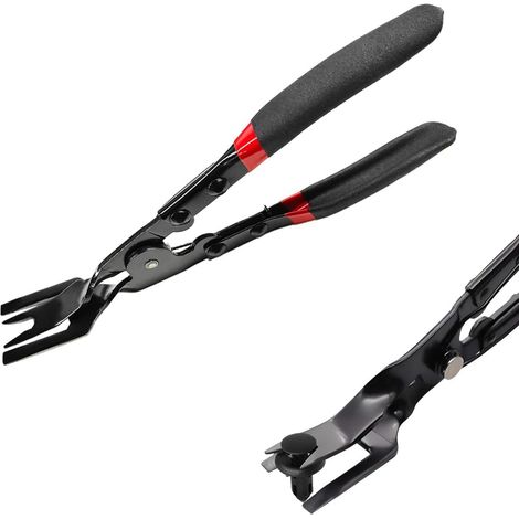Pinces pour retirer les clips de panneaux, pinces pour retirer les clips de garniture des panneaux de porte de voiture, pinces de démontage et de sertissage pour desserrer les clips de garniture, pièc (1/3)