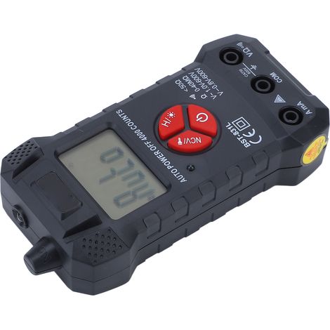 Multimètre intelligent et précis avec écran LCD, commutation automatique de gamme, voltmètre et ohmmètre, éclairage LED. (1/5)