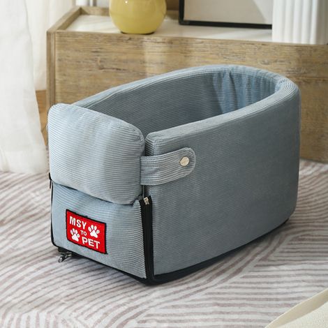 Coussin de sécurité pour siège auto pour chien, tissu nid pour animaux, facile à nettoyer, amovible, nid pour animaux à la maison (1/4)
