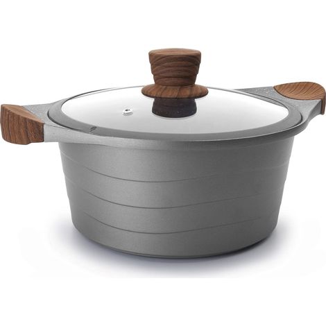 Lacor Stilo casseruola in alluminio 6L 28cm con coperchio (1/5)