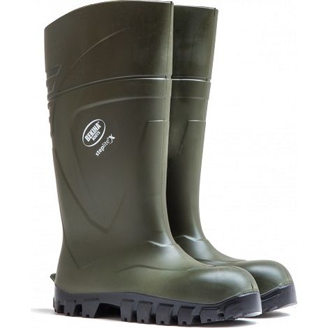 STEPLITE X SOLIDGRIP SICUREZZA, AGRICOLTURA E BIVESTICK BOTA, TOE Sicurezza, Verde, Taglia 41