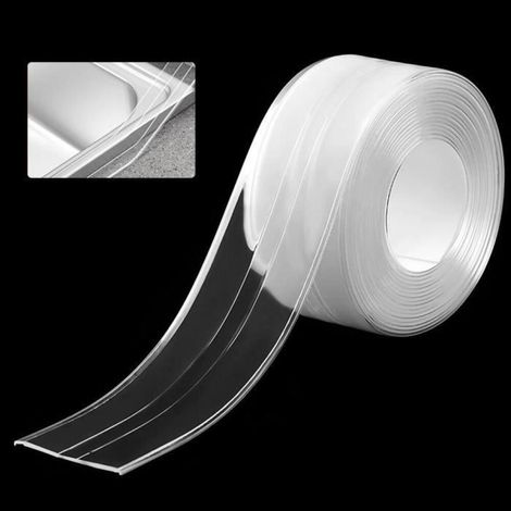 Selbstklebender Dichtungsstreifen, transparente Baddichtung, selbstklebender Dichtungsstreifen, schimmelhemmendes Dichtungsband
