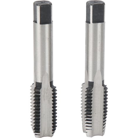 2 tarauds d'occasion métriques M20 à goujures droites en acier au carbone (1/5)