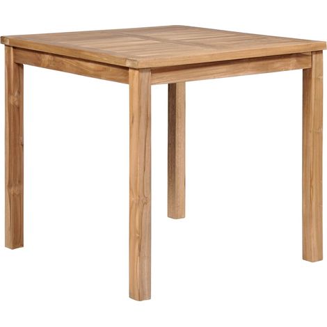 Gartentisch 80x80x77 cm Massivholz Teak
