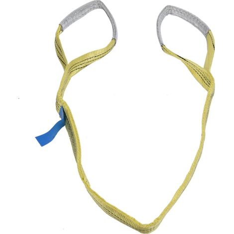 Élingue de levage plate 3T, sangles en PES, accessoires de grue de charge haute résistance, largeur 75 mm, 4 mètres