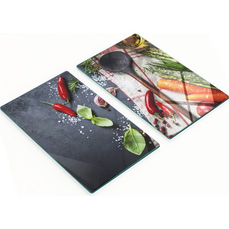 Planches décoratives multifonctionnelles pour la cuisine, ingrédients durcis, 2 x 30 x 52 cm (1/5)