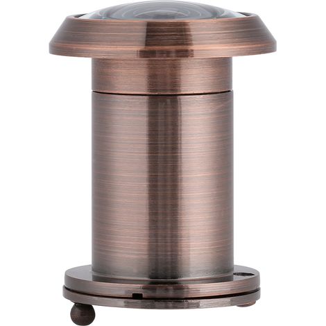 Weitwinkel-Türspion (220°) aus optischem Glas, Türspion aus rotem Messing, kabelloser Sicherheits-Türspion für den Innenbereich, 14 mm Durchmesser, 1 Stück (1/5)