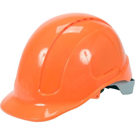YATO, modelo YT-73970, Protección para la cabeza ABS, color Naranja, ideal para seguridad en trabajos industriales y construcción, casco de alta calidad y durabilidad.