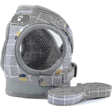Harnais respirant pour chiot Bjxy, laisse de promenade réglable pour chien et chat, modèle Mz083 (1/2)