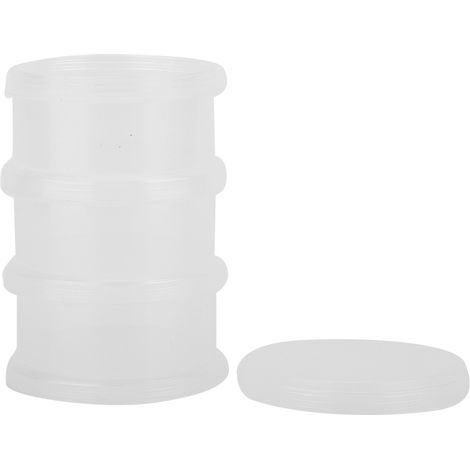 Boîte de rangement transparente à 3 niveaux pour décoration d'ongles, vide et empilable pour organisateur de vernis à ongles (1/5)