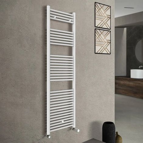 Termoarredo scaldasalviette 500x1703 bianco con interasse 45 cm Sanremo (1/4)