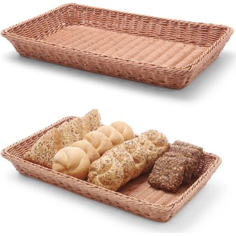 Korbtablett für Brot, Obst, verstärkt GN1/1 - Hendi 426685 (1/4)