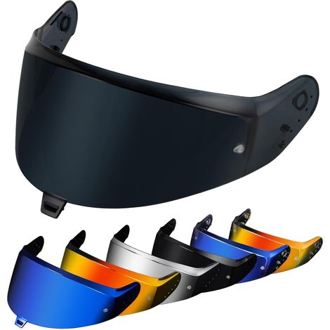 Visière de Casque pour skwal i3 ridill 2 d-skwal 3 - Visière Teintée Casque de Moto Accessoires de Remplacement(Noir Foncé) (1/5)