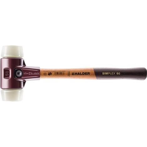 Maceta Simplex, dura, cabezas de golpe de nylon, dura, Ø de la cabeza : 50 mm