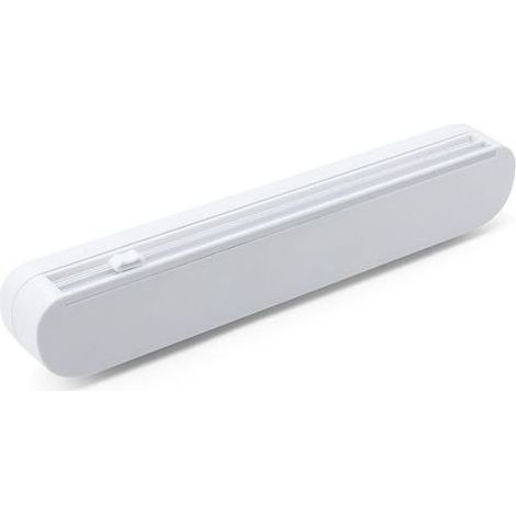 Coupe Film Alimentaire,Film Cutter,Distributeur D'emballage Alimentaire, Adapté Pour Couper Des Volumes De Plastique, Film Transparent (blanc) (1/5)