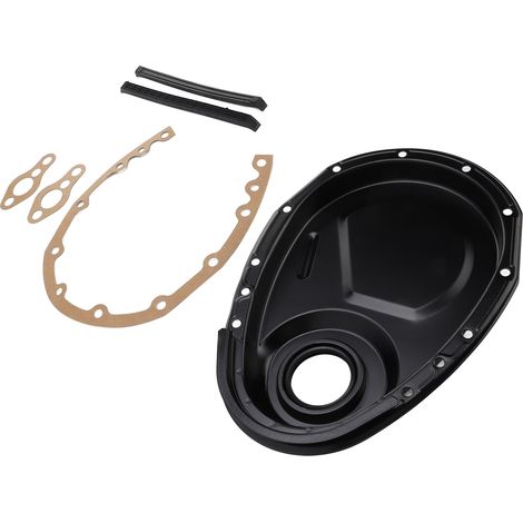 Kit de boulons d'étanchéité pour couvercle de chaîne de distribution Chevrolet (compatible avec les moteurs Chevy SBC 283, 327, 305, 350, 383 et 400) livré en boîte carton. Noir. (1/5)