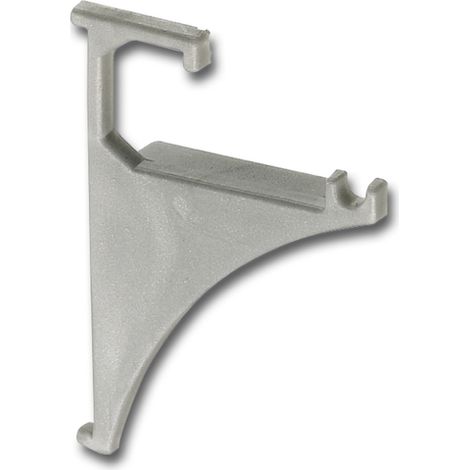 FONSEGRIVE Endstück Fritz 1 Paar Höhe 50 mm, Kunststoff silberfarbig