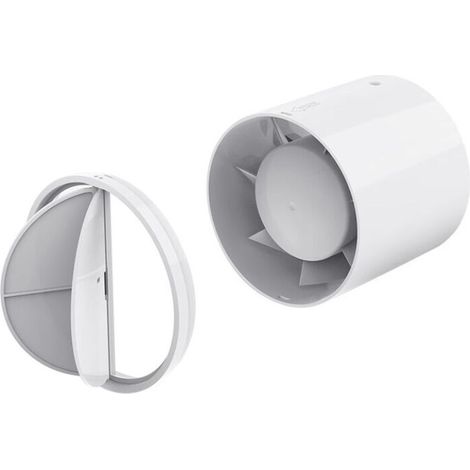 100 mm extracteur d'air silencieux 12W économe en énergie à flux mixte ventilateur de conduit pour bain, évents, serres, tentes (1/5)