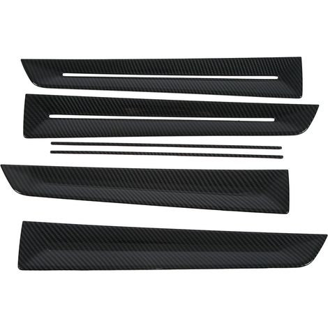 Kit de 6 pièces garnitures de panneau de porte intérieur pour Civic 2022, style fibre de carbone, adhésif de remplacement (1/5)