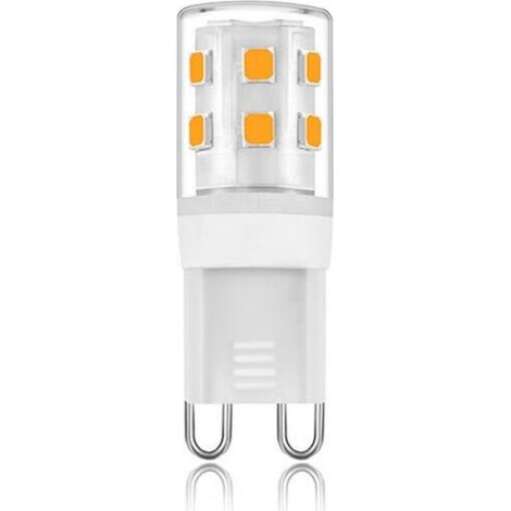 G9 2W LED-Lampen, Warmweiß (2700K), 280 lm, entspricht einer 28W Halogenlampe, G9 LED-Lampen für die Wohnraumbeleuchtung, flimmerfrei, 220–240V Wechselstrom, 5er-Pack