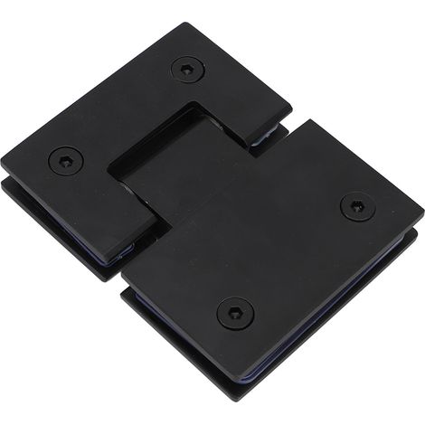 Paumelle inox pour porte de douche sans cadre 180° renforcée verre 8-12 mm (5/16-1/2 po) + clé (1/5)