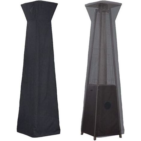 Housse pour Parasol Chauffant en 210D Oxford Imperméable, Housse de Protection pour Chauffage de Terrasse, Bache de Protection pour Chauffage de Terrasse Extérieur Anti-Poussière/Vent,,noir (1/4)