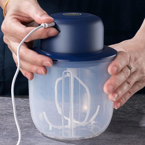BARATTE A BEURRE Mélangeur dœufs électrique battant une opération simple Fast Simple Cuisine Outil de cuisine style-Blue2