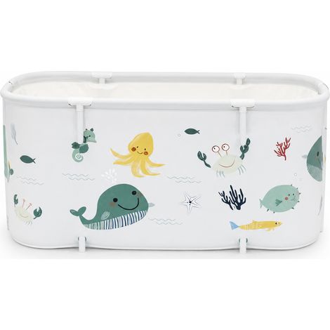 Vasca da bagno pieghevole per adulti 140 cm grande formato con schienale (1/5)