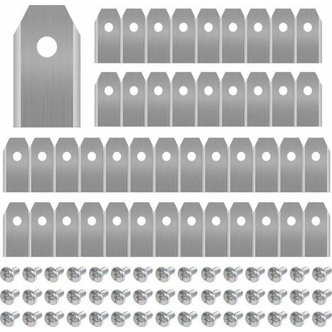Lame de tondeuse en titane 45 x 0.75mm – Compatible Husqvarna, Gardena, Yardforce – 45 vis incluses – Lames de rechange pour modèles 105, 310, 315