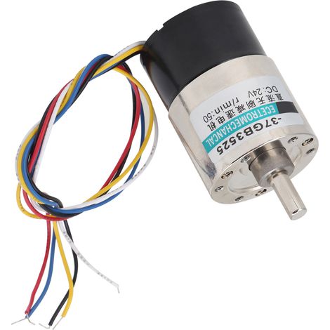 Moteur DC sans balais 24V réducteur de vitesse CW/CCW pour micro-machines XD-37GB, 2550 tr/min, mini moteur électrique pour bricolage et équipements de précision. (1/5)