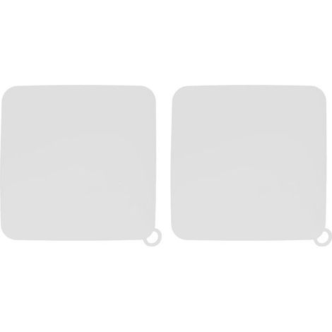 Crépine d'évier - 2 pièces - Bouchon d'évier - Siliconen - Crépine de vidange - Bouchon de baignoire universel - Bouchon de Douche - Bac à douche - Couvercle désodorisant pour égouts - 20 x 20 cm - Tr (1/5)