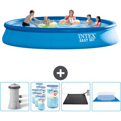 Intex Piscine Easy Set Ronde - 457x84 cm - 5-pièces SCB91 (1/4)