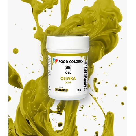 Colorante alimentare in gel verde oliva 35 g