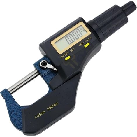 Micromètre Micromètre externe 0-25 mm Micromètre numérique Outils de mesure Micromètres Jauges for mesure Micromètres extérieurs Électroniques (1/5)