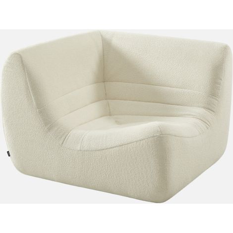 Sillón esquinero de borreguito texturizado