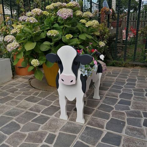 Pot Animal en PVC pour Succulentes Fleurs Décoratif Assemblage Facile 34x24cm Multicolore (1/5)