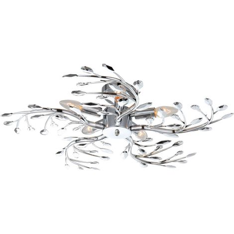 Globo - plafón - Flash - cromo - metal - Ø 65cm - E14 - 68546-5 (1/5)