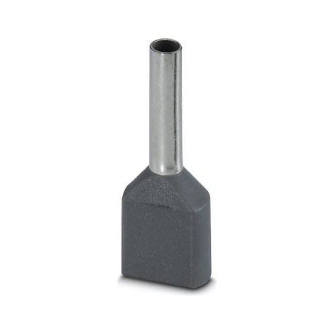 Phoenix Contact Terminal Doble en D Gris 8 mm 100 uds