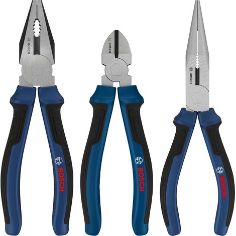 Bosch PRO Hand Tool - Combination Pliers Pliers Set, Multi-component Handles, 3 pcs 1600A039RF (1/5)