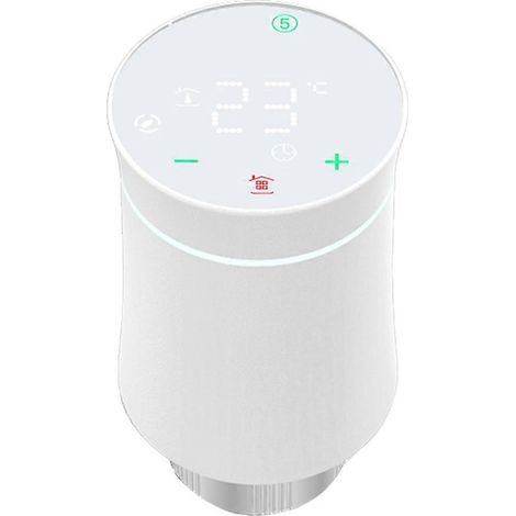 Thermostat intelligent pour radiateur de chauffage compatible avec Alexa et Google (1/4)